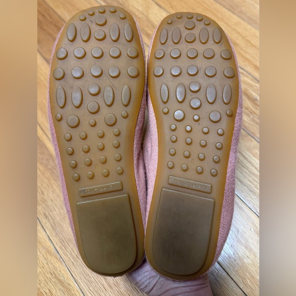 Tory Burch Pink Loafers with Bird Embroidery Used Sz 8 Women - Picture 4 of 6